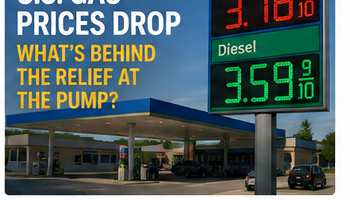 U.S. gasoline prices above $4 per gallon at a gas station